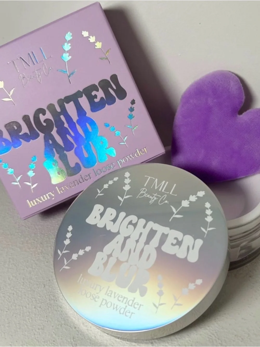 TMLL Brighten and Blur Luxury Lavender Loose Powder